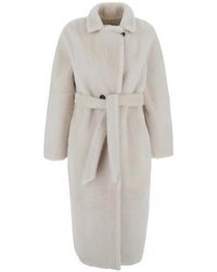 Suprema - Shearling Coat - Lyst