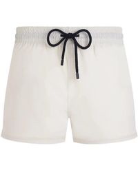 Vilebrequin - Badmode ,Wit ,Polyester Fitted Stretch Swim Short - Lyst