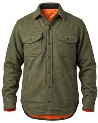 chesapeake's - Jassen ,Groen ,Wol Wool Padded Shirt Cpo - Lyst