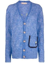 Cormio - Truien & Vesten ,Blauw ,Wol Renato Cardigan - Lyst