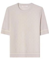 BUSNEL - Paulina Jacquard Merino Wool Top - Lyst