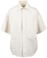 Jil Sander - Overhemden ,Wit ,Katoen Camicia Over - Lyst