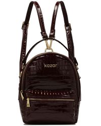 Kazar - Geprägtes Leder 2-In-1 Rucksack - Lyst