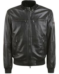 Peuterey - Zwarte Bomber Nappa Jassen - Lyst