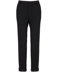 Balmain - Crepe Straight-Leg Hose - Lyst