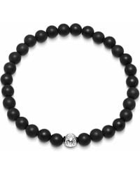 Nialaya - 6Mm Mattes Onyx Armband - Lyst