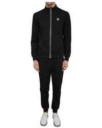 EA7 - Fitness ,Zwart ,Polyester Zwart Trainingspak Voor Mannen - Lyst