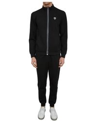 EA7 - Fitness ,Zwart ,Polyester Zwart Trainingspak Voor Mannen - Lyst