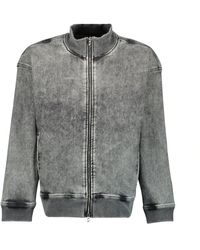 DIESEL - Graue Gewaschene Denimjacke - Lyst