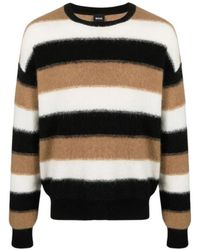 HUGO - Truien & Vesten ,Veelkleurig ,Maximos Crew Neck Sweater Zwart - Lyst