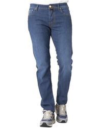Jacob Cohen - Slim Comfortabel Bard Model Blauwe Jeans - Lyst