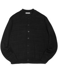 YMC - Gebreide Cardigan Met Kraag - Lyst
