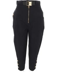 Elisabetta Franchi - Cropped Trousers - Lyst