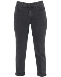 Kocca - Schwarze denim hose hohe leistung - Lyst