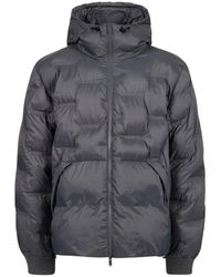 Iceberg - Jassen ,Grijs ,Nylon Nylon Jas Met Allover Logo - Lyst