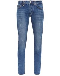 Philipp Plein - Denim Broek Super Straight Cut Basic - Lyst