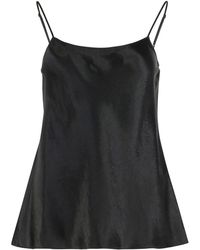 Vince - Tops ,Zwart ,Satijn Satin Cami - Lyst