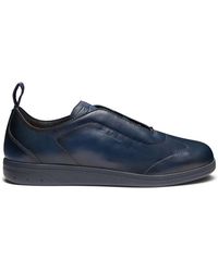 Santoni - Leather Sneaker - Lyst