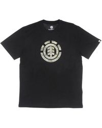 Element - Tops ,Zwart ,Katoen Camo Landschap Tee Zwart T-Shirt - Lyst