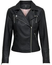 ONLY - Leather Jackets - Lyst