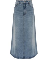 Ami Paris - Blaue Jeansrock - Lyst