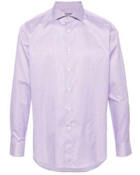 Canali - Camicia in cotone made in italy - Lyst