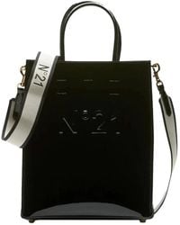 N°21 - Vertikale tote tasche mit logo-detail - Lyst