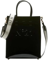N°21 - Vertikale tote tasche mit logo-detail - Lyst