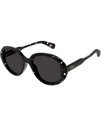 Chloé - Vintage oval sonnenbrille gayia linie - Lyst