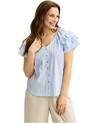 iN FRONT - Overhemden ,Blauw ,Blouses - Lyst