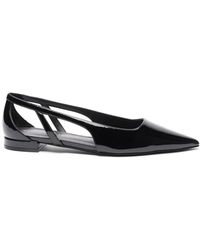 Stuart Weitzman - Schoenen ,Zwart ,Leer Power Cutout Flat - Lyst