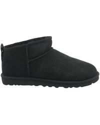 UGG - Schoenen ,Zwart ,Suède Classic Ultra Mini Boot - Lyst