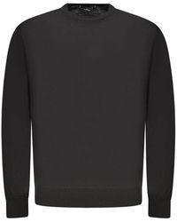 Guess - Schwarzer wollpullover mit rundhalsausschnitt - Lyst