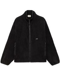 Autry - Jassen ,Zwart ,Polyester Full Zip Fleece Jacket - Lyst