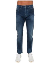 BOSS - Jeans ,Blauw ,Katoen Delaware Slim-Fit Jeans - Lyst
