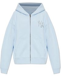 Sporty & Rich - Hoodies & Sweatvesten ,Blauw ,Katoen Sweatshirt Uit De 47 & The New York Yankees Collectie - Lyst
