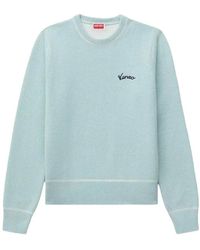 KENZO - Truien & Vesten ,Blauw ,Trui Met Ronde Hals - Lyst