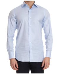 Finamore 1925 - Overhemden ,Blauw ,Blouses & Shirts - Lyst