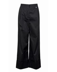 Liu Jo - Wijde Poplin Broek - Lyst