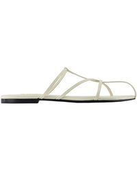Jil Sander - Pointed Toe Flat Sandal - Lyst