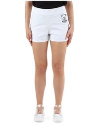 Moschino - Shorts deportivos de algodón elástico con logo - Lyst