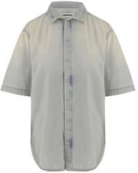DARKPARK - Mixed Cotton Denim Shirt - Lyst