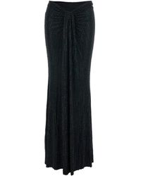 VENUJA - Rok Met Gedrapeerd Detail Aan De Voorkant En All-Over Pinstripe Strassteentjes - Lyst