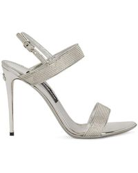 Dolce & Gabbana - Kim Rhinestone Sandals - Lyst
