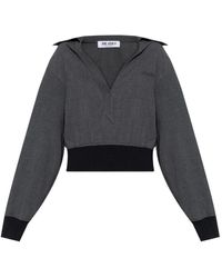 The Attico - Grijze Overhemden Voor Stijlvolle Look - Lyst