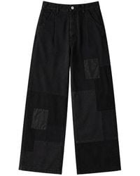 Comme des Garçons - Broeken ,Zwart ,Katoen Spliced Canvas Broeken - Lyst