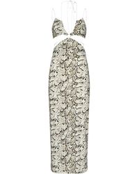 Amazuìn - Python Print Midi Kleid - Lyst