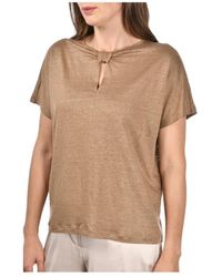 Gran Sasso - Overhemden ,Bruin ,Bruine Sweater Collectie - Lyst