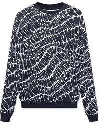 Moschino - Hoodies & Sweatvesten ,Zwart ,Katoen Zwarte Katoenen Sweater Met Ronde Hals - Lyst