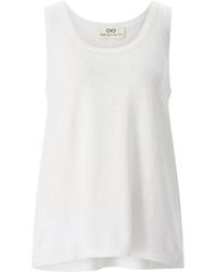 SMINFINITY - Tops ,Wit ,Katoen Sleeveless Tops - Lyst